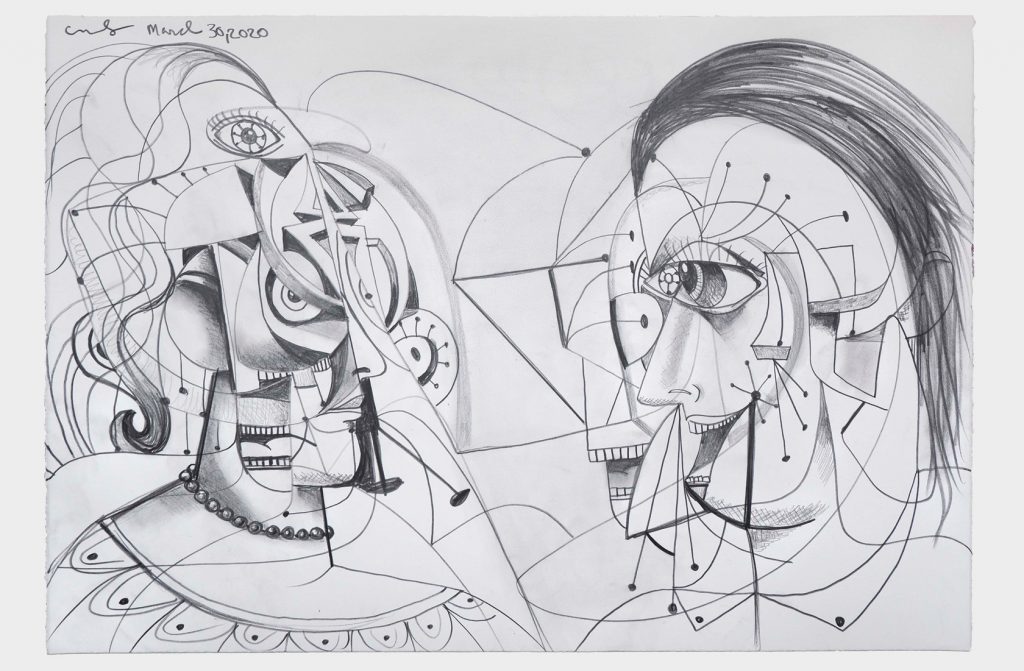 desenho George Condo