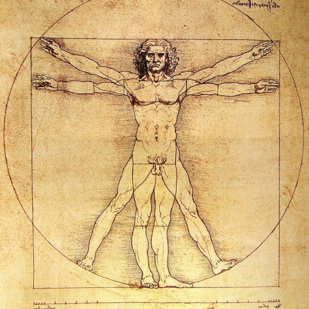 Homem Vitruviano, de Leonardo da Vinci