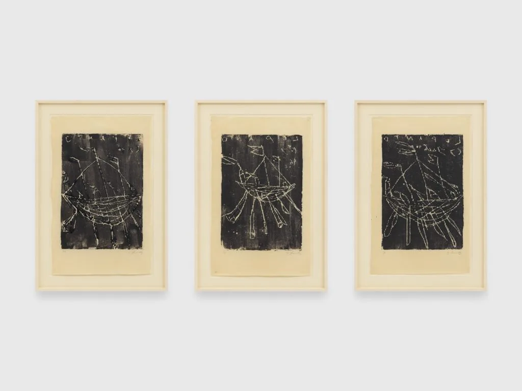 Lepanto I, II, III, de Cy Twombly, de 1996