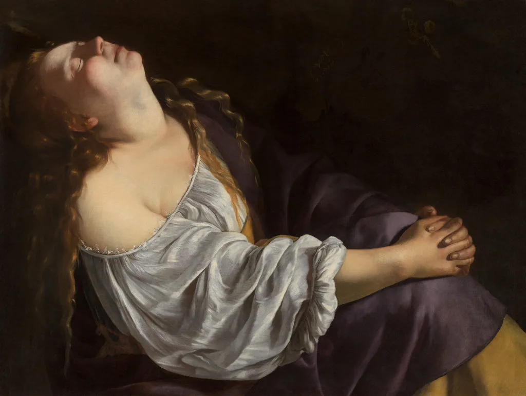 Maria Magdalena in Esctasy, de Artemisia Gentileschi