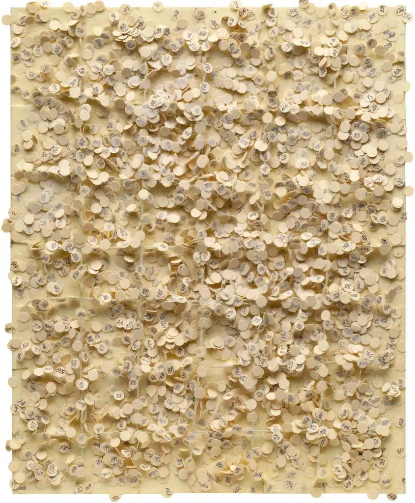  “Untitled #20,” , de Howardena Pindell, 1974