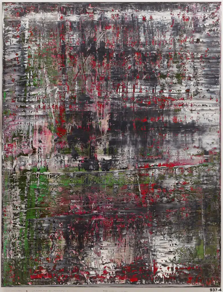 Pintura da série Birkenau, de Gerhard Richter, inspirada em fotos de campo de concentração