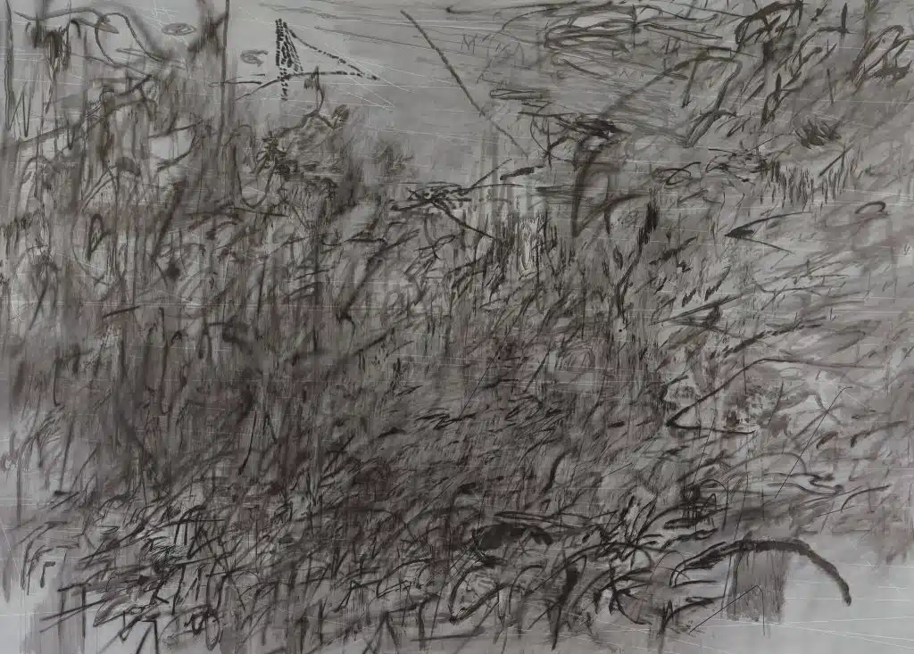 Invisible Sun (algorithm 7, spell form), de Julie Mehretu