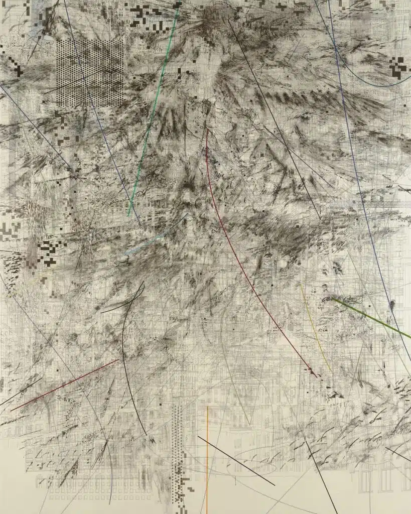 Mogamma (A Painting in Four Parts), de Julie Mehretu