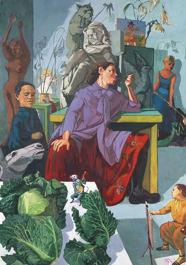 A artista em seu ateliê, de Paula Rego