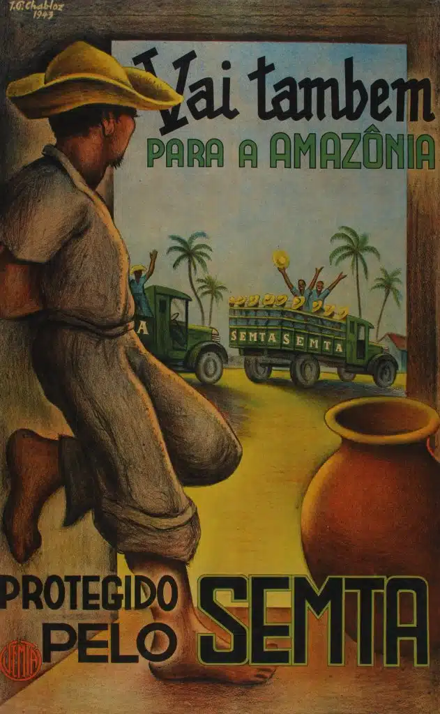 Vai também para a Amazônia, 1943, Jean-Pierre Chabloz, Coleção Jean Pierre Chabloz, Museu de Arte da Universidade Federal do Ceará