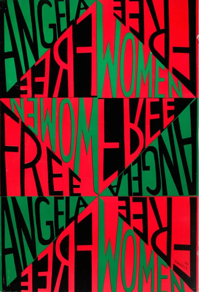 Women Free Angela, 1971, Faith Ringgold