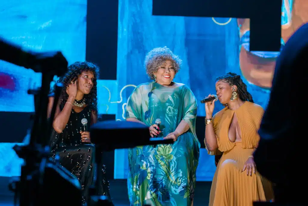 Majur, Alcione e Luedji Luna em cena do especial 2022, da HBO Max