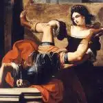 Timoclea matando o capitão de Alexandre, o Grande. Elisabetta Sirani,1659.