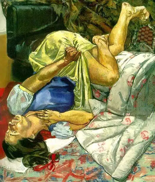 Branca de Neve engole maçã envenenada, 1995, Paula Rego. 