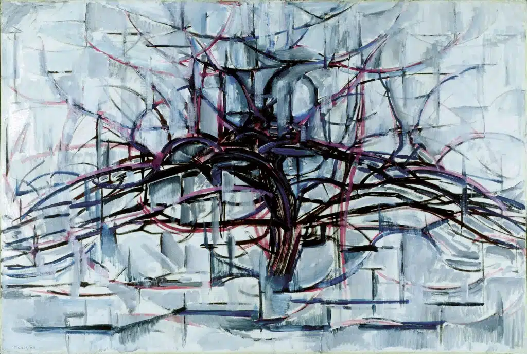 Tree, 1912, Piet Mondrian. (Propriedade: Munson Williams Proctor Arts Institute, Museum of Art, Utica, NY
© 2022 Mondrian/Holtzman Trust. Fotografia: bpk/Staatsgalerie