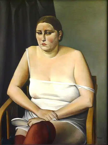 Semi-nua II, 1926, Alexander Kanoldt,, exposição Alemanha nos anos 1920.