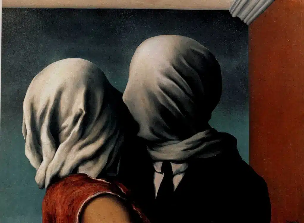 Os amantes, de René Magritte