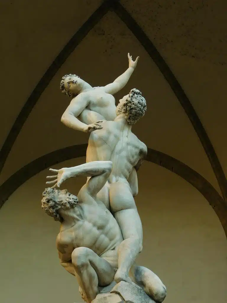 O rapto das sabinas, 1582, Giambologna. 