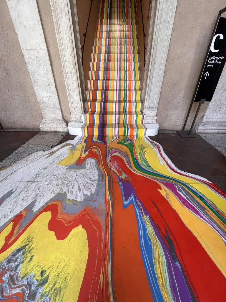 Pouring Staircase, Ian Davenport. 