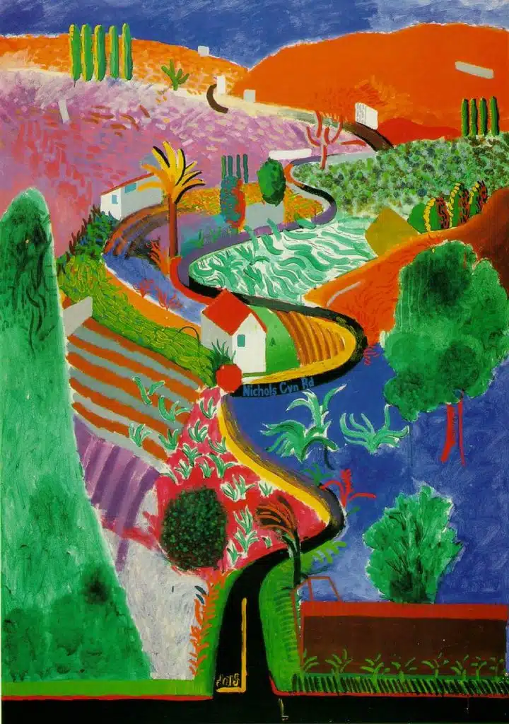 Nichols Canyon, de David Hockney 